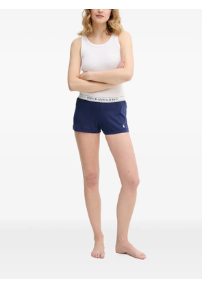 Polo Ralph Lauren logo-waistband shorts - Blue