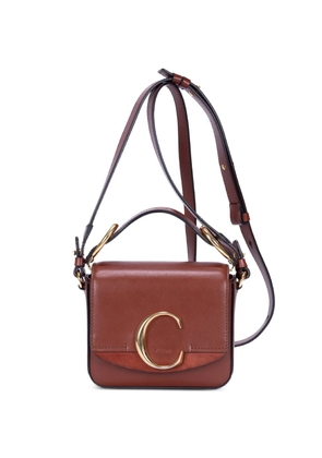 Chloé Pre-Owned C logo shoulder bag - Brown