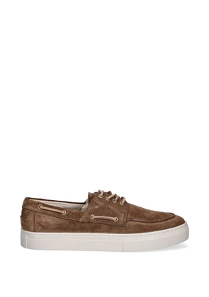 VAGABOND Paul 2.0 suede lace-up boat shoes - Brown