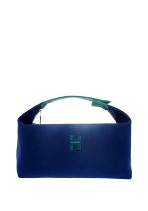 Hermès Pre-Owned 2010-2026 Small Toile Bride A Brac Case vanity bag - Blue