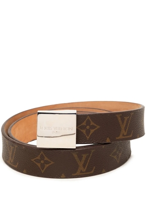 Louis Vuitton Pre-Owned 2001 Monogram Carre belt - Brown