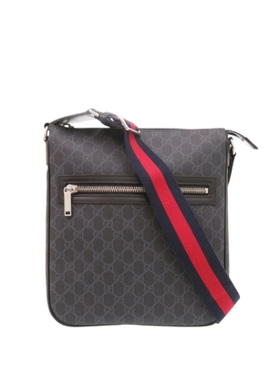 Gucci Pre-Owned 2016-2026 GG Supreme Web Messenger Bag crossbody bag - Black