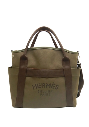 Hermès Pre-Owned 2017 Toile Sac de Pansage Grooming Bag satchel - Brown