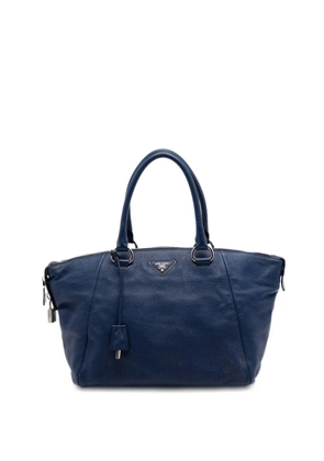 Prada Pre-Owned 2000-2010 Vitello Daino Double Handle satchel - Blue