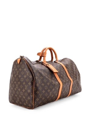 Louis Vuitton Pre-Owned Keepall Bag Monogram Canvas 55 travel bag - Brown
