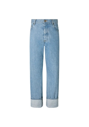 Thom Browne selvedge turn-up denim jeans - Blue