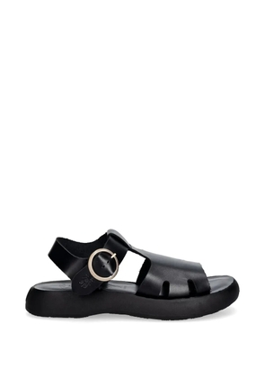 Fly London buckle-fastening leather sandals - Black