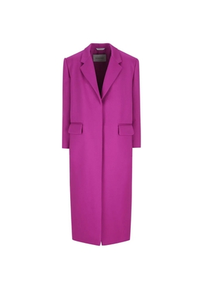 Balenciaga Sack padded-shoulder wool coat - Pink