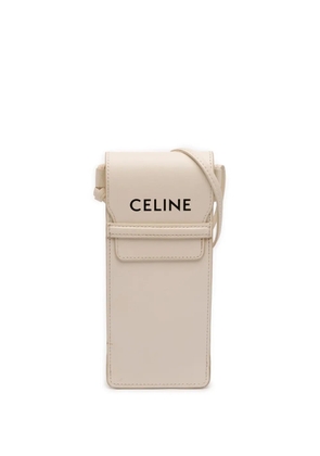 Celine Pre-Owned 2000-2026 Smooth Calfskin Sunglasses Pouch crossbody bag - White