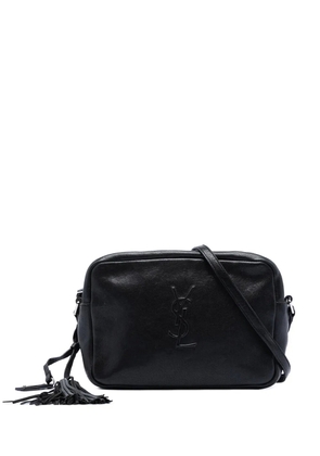 Saint Laurent Pre-Owned 2017 Small Lambskin Monogram Lou Camera Bag crossbody bag - Black