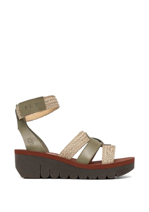 Fly London woven touch-strap sandals - Green