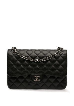 CHANEL Pre-Owned 2013-2014 Jumbo Classic Caviar Double Flap shoulder bag - Black