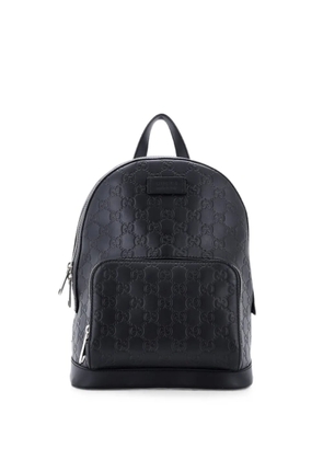 Gucci Pre-Owned Signature Pocket Guccissima Leather Small backpack - Black