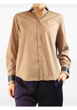 Brunello Cucinelli Vintage cotton shirt - Brown