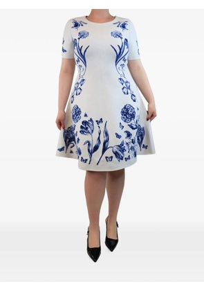 Oscar de la Renta Pre-Owned floral-print dress - White