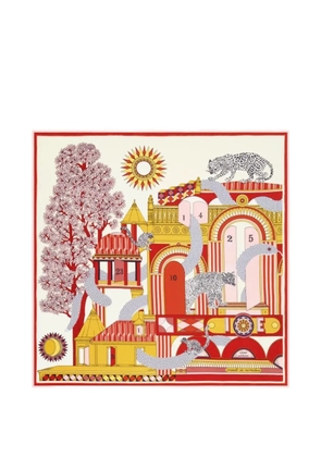 Inoui Editions graphic-print square scarf - Neutrals