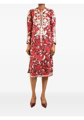 Paul Smith Vintage embroidered silk midi dress