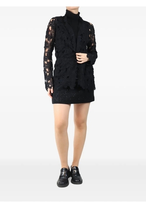 Giorgio Armani Pre-Owned floral-lace top - Black