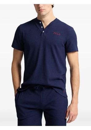 Polo Ralph Lauren waffle-knit henley pajamas - Blue