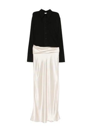Nanushka satin-slip maxi dress - Neutrals
