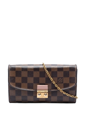 Louis Vuitton Pre-Owned 2018 Damier Ebene Croisette Chain Wallet crossbody bag - Brown