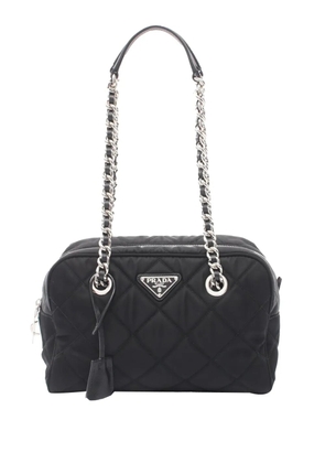 Prada Pre-Owned 2013-2026 Impuntu Tessuto Chain shoulder bag - Black