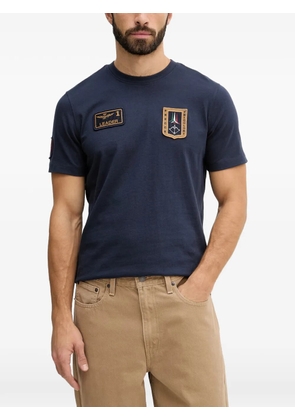 Aeronautica Militare Frecce Tricolori patch-detail T-shirt - Blue