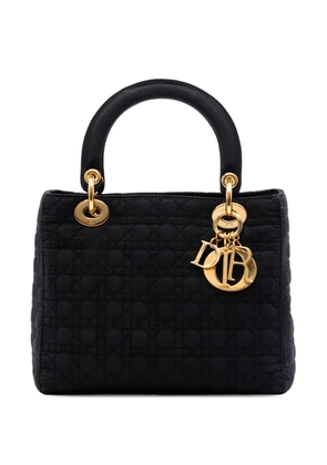 Christian Dior Pre-Owned 2000 Medium Nylon Microcannage Lady Dior satchel - Black