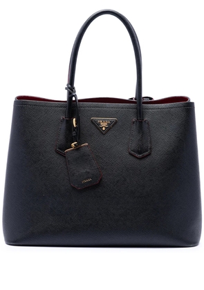 Prada Pre-Owned 2021-2026 Medium Saffiano Cuir Double satchel - Black
