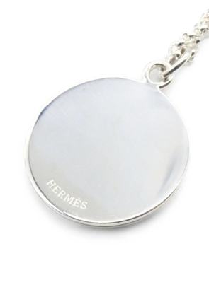 Hermès Pre-Owned Ex-Libris pendant necklace - Silver