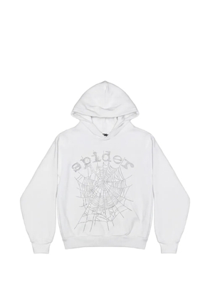SP5DER logo-detail hoodie - White
