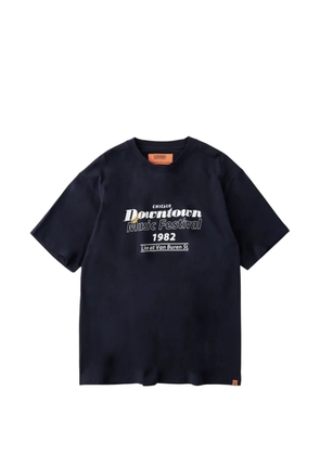 UNIVERSAL OVERALL graphic-print short-sleeve T-shirt - Blue