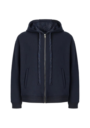 Missoni Zigzag-lining zip-up hoodie - Blue