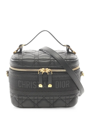 Christian Dior Pre-Owned 2010s Cannage DiorTravel vanity bag - Black