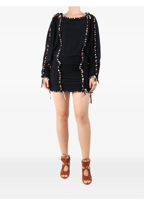 Isabel Marant Vintage Zina batwing-sleeve mini dress - Black