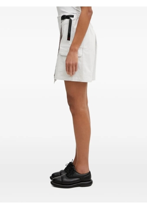 Gramicci belted cargo mini skirt - White