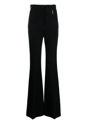 Roberto Cavalli high-waist flared wool trousers - Black