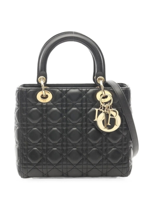 Christian Dior Pre-Owned 2010s medium Lady Dior tote bag - Black