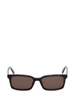 MM6 Maison Margiela tortoiseshell-effect rectangle-frame sunglasses - Brown