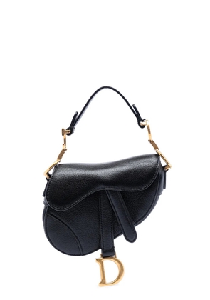 Christian Dior Pre-Owned 2021 Micro Goatskin Saddle Bag satchel - Black
