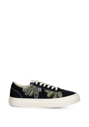 Stepney Workers Club Dellow embroidered canvas sneakers - Black
