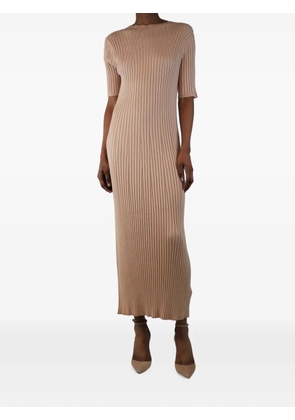 Varley ribbed-knit maxi dress - Neutrals