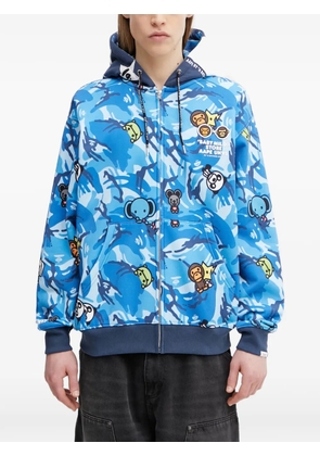AAPE BY *A BATHING APE® Baby Milo camouflage hoodie - Blue