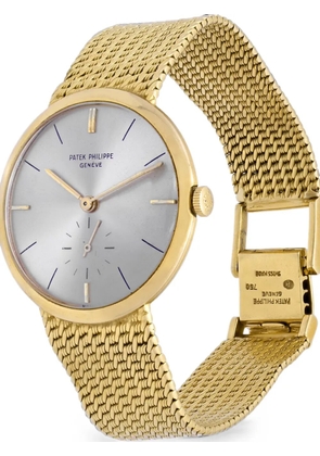 Patek Philippe Pre-Owned Calatrava mesh-bracelet 33mm watch - Silver