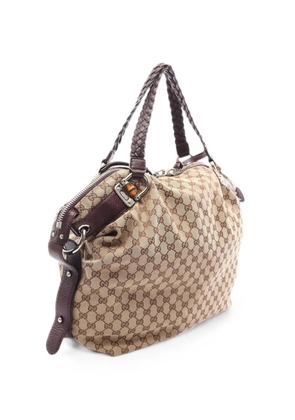 Gucci Pre-Owned 2000s Bamboo GG canvas tote bag - Neutrals