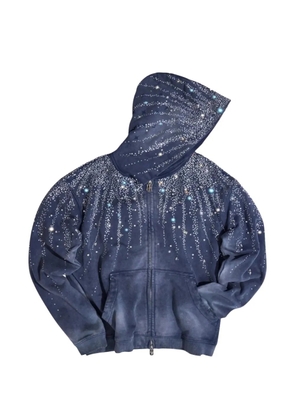 BIRTH OF ROYAL CHILD Steller Diamond crystal-embellished hoodie - Blue
