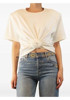 Magda Butrym gathered T-shirt - Blue