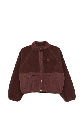P.E Nation Technique quilted fleece jacket - Brown