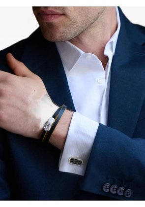 Tateossian honeycomb-pattern cufflinks - Grey