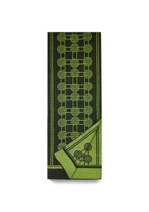 Shanghai Tang Live Long And Prosper scarf - Green